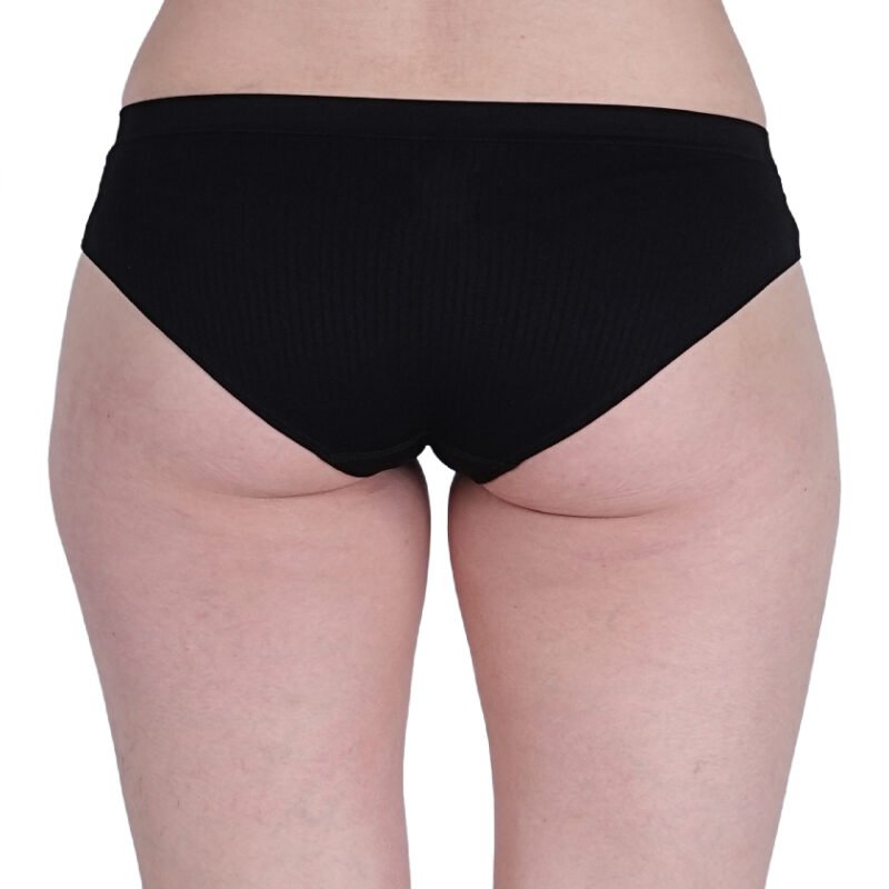 Seamless | Mid Brief Panty B602P | Cavier Black