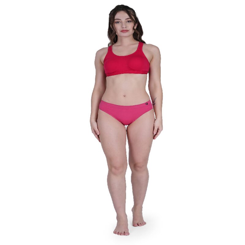 Seamless | Mid Brief Panty B602P  | Party Punch Dark Pink