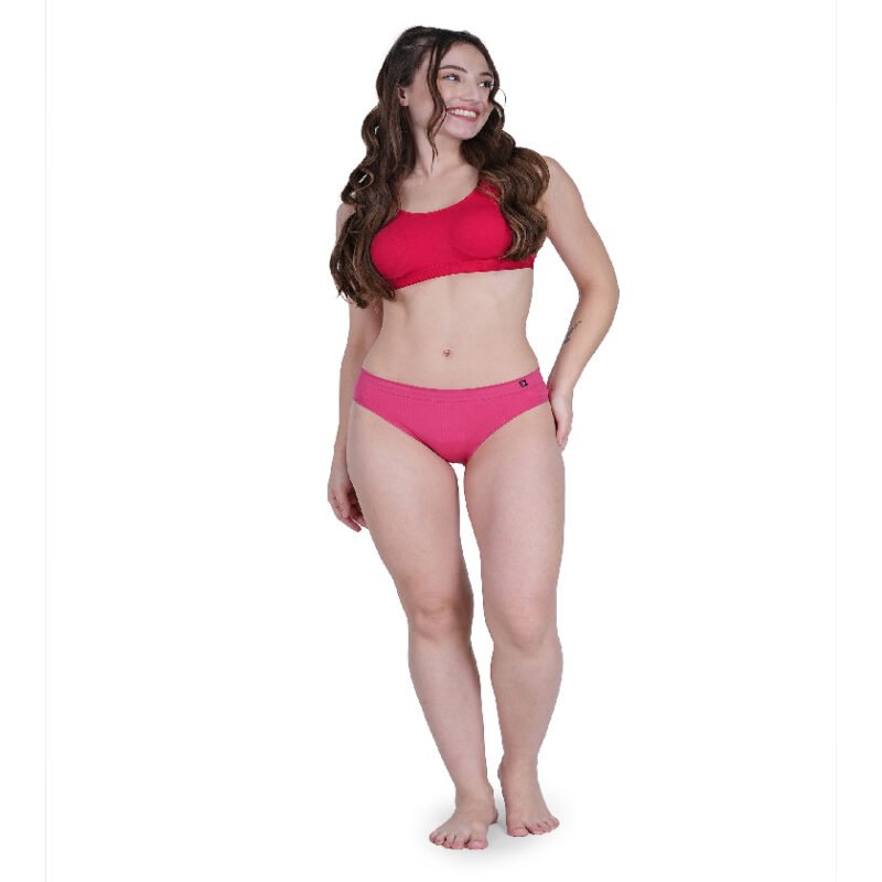 Seamless | Mid Brief Panty B602P  | Party Punch Dark Pink