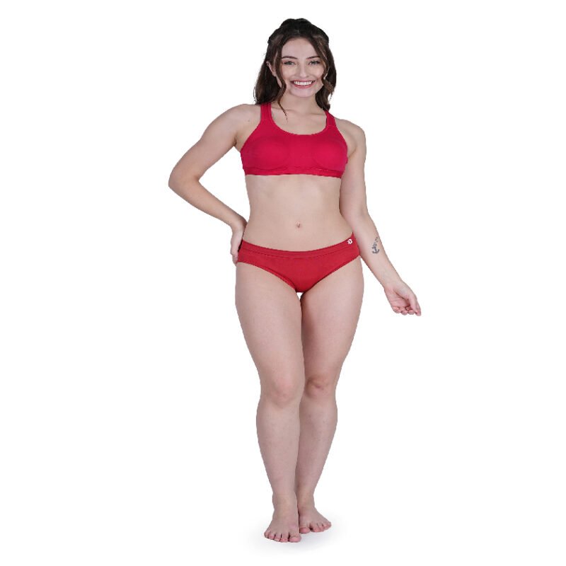 Seamless | Mid Brief Panty B601P | True Red