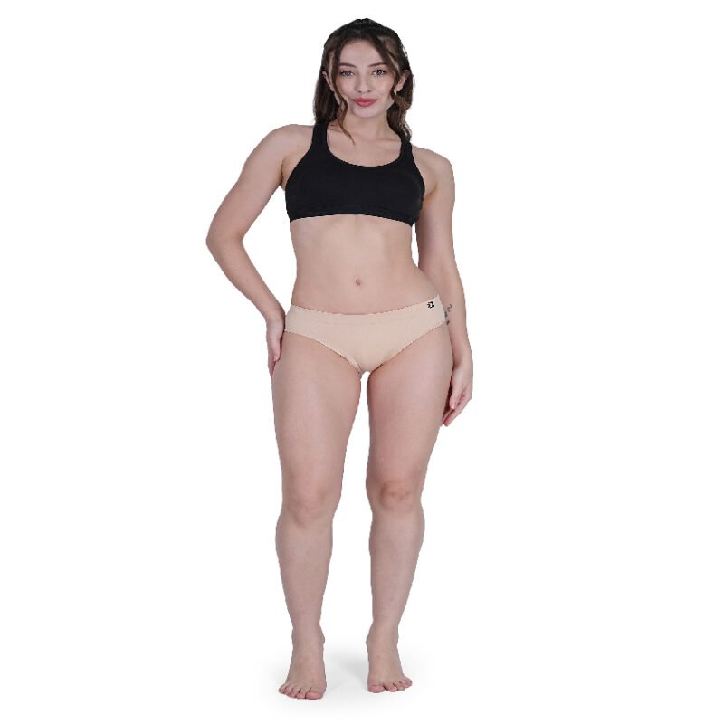 Seamless | Mid Brief Panty-B601P | Shifting Sand Nude