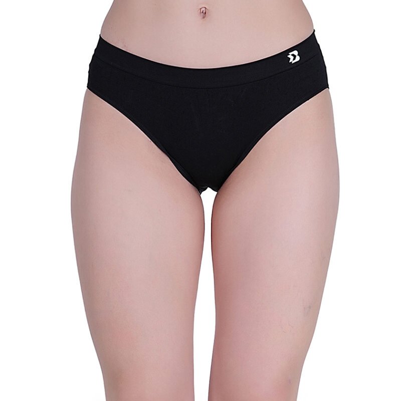 Seamless | Mid Brief-B601P | Cavier Black