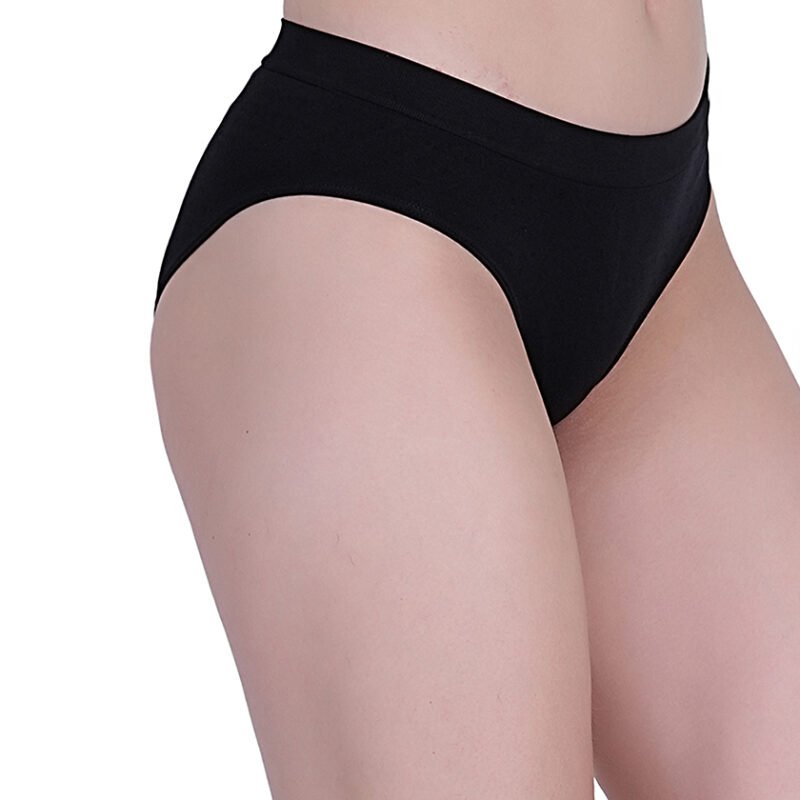 Seamless | Mid Brief-B601P | Cavier Black