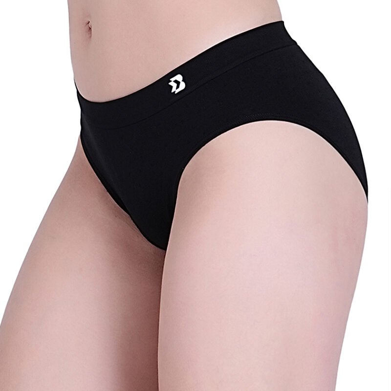 Seamless | Mid Brief-B601P | Cavier Black